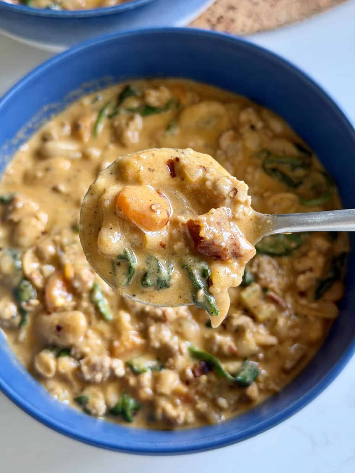 tuscan white bean sausage soup