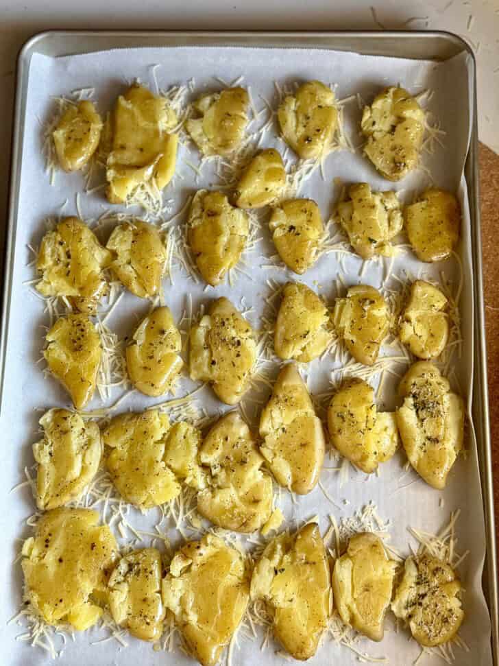 easy smashed fingerling potatoes