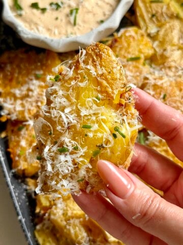 easy smashed fingerling potatoes