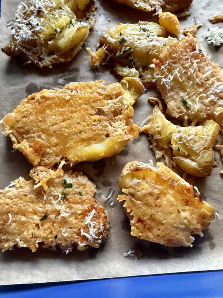 easy smashed fingerling potatoes