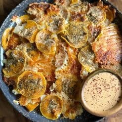 easy butternut squash parmesan chips