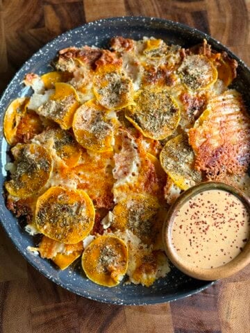 easy butternut squash parmesan chips