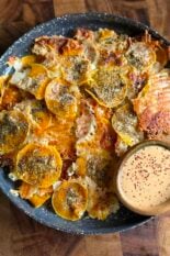 easy butternut squash parmesan chips
