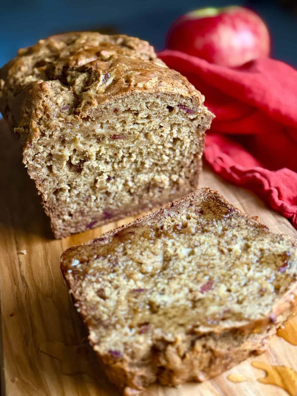 easy apple banana bread