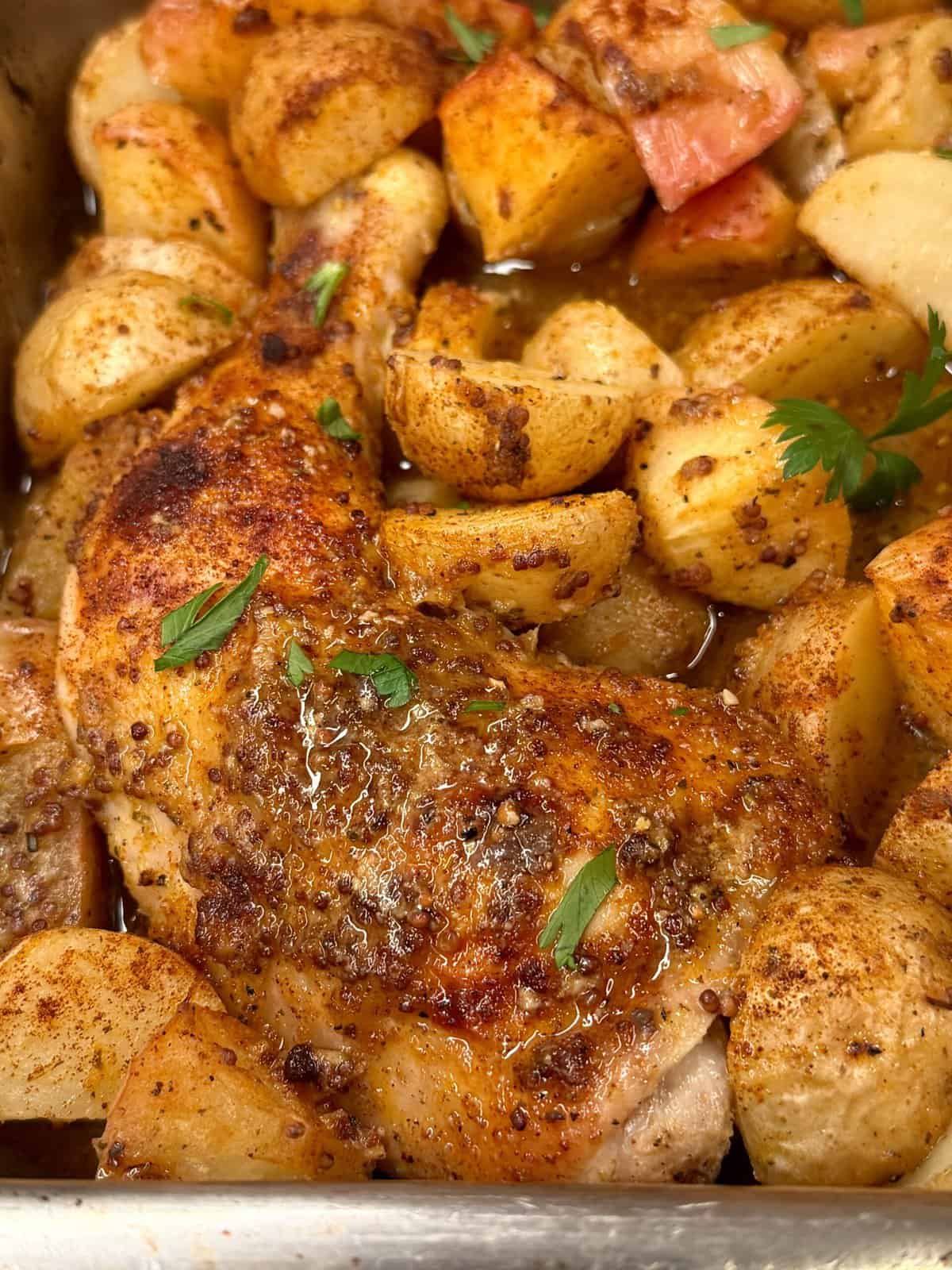 honey dijon chicken apple potatoe