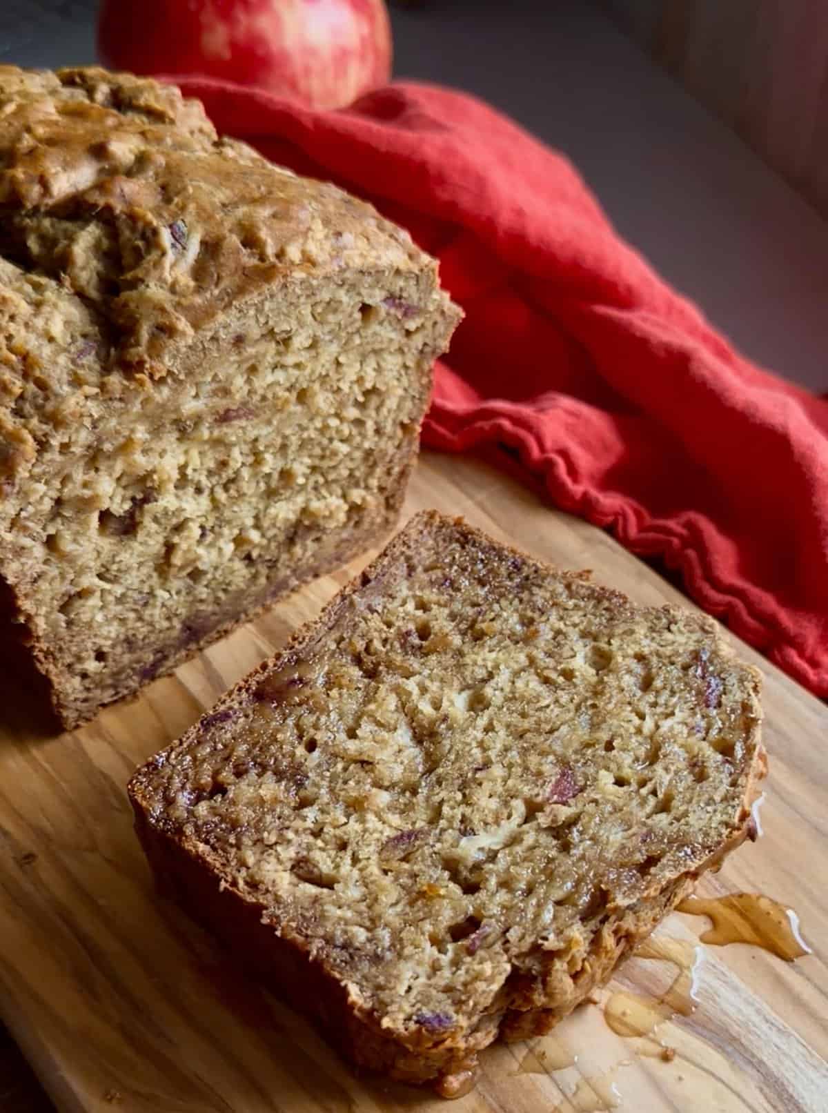easy apple banana bread