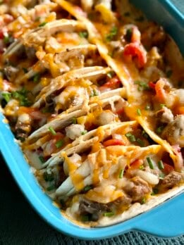 easy baked steak tacos with avocado sauce