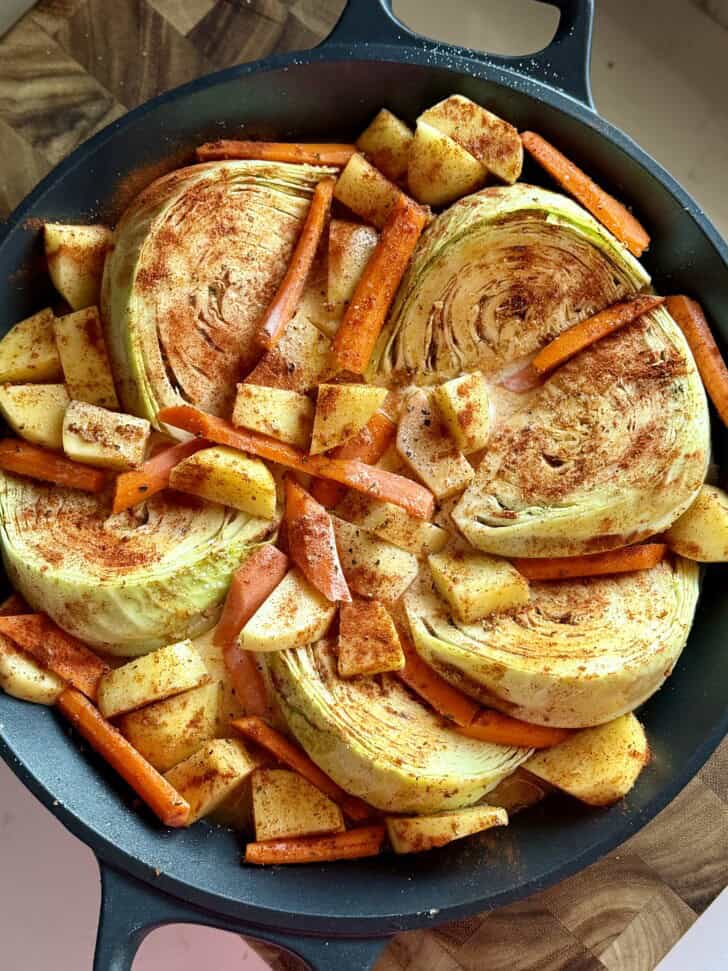 melt away creamy cabbage wedges