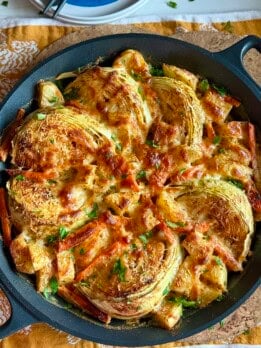 melt away creamy cabbage wedges