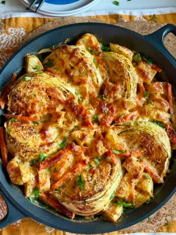 melt away creamy cabbage wedges