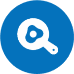 Egg in skillet icon.