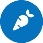 Carrot icon.