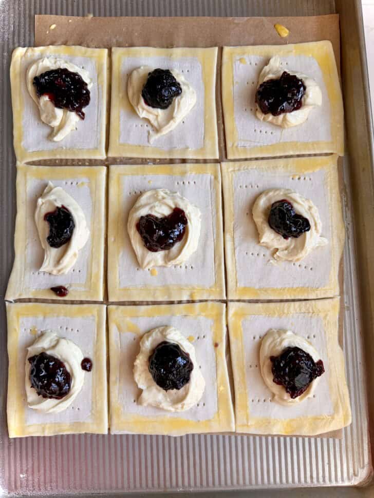 puff pastry cream cheese danish