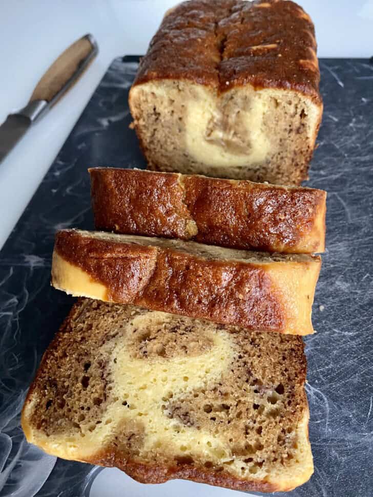 cream cheese banana loaf