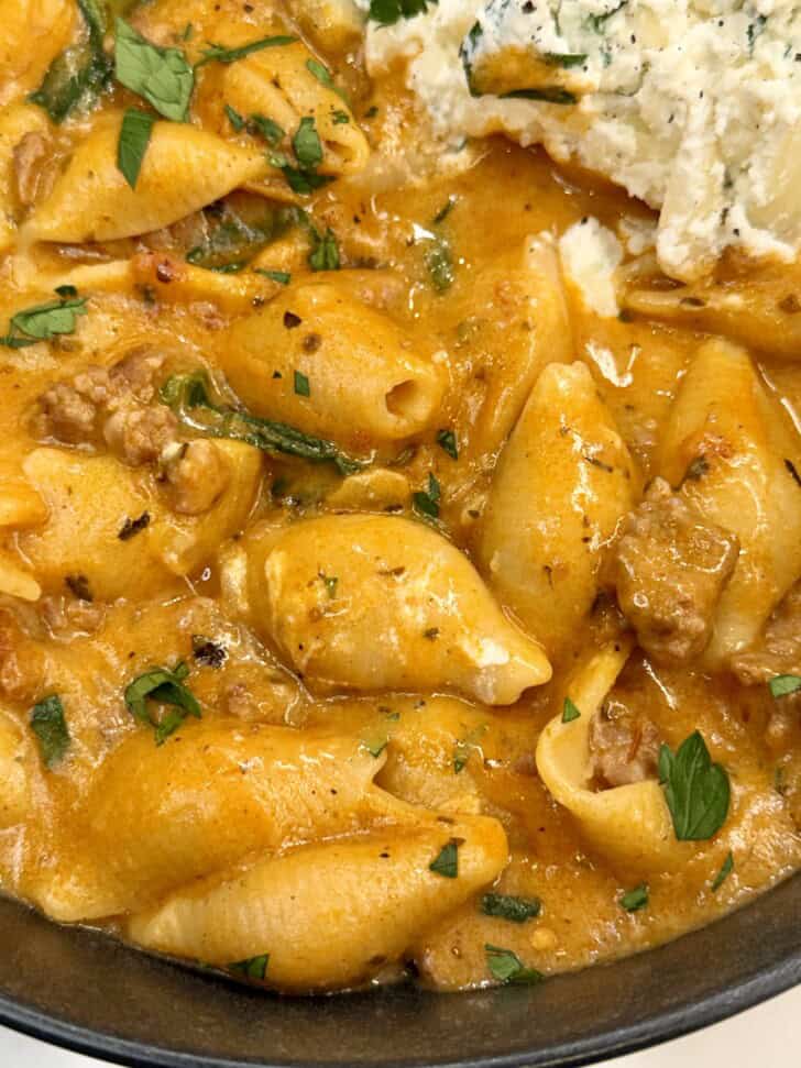 one pot stuffed shells soup