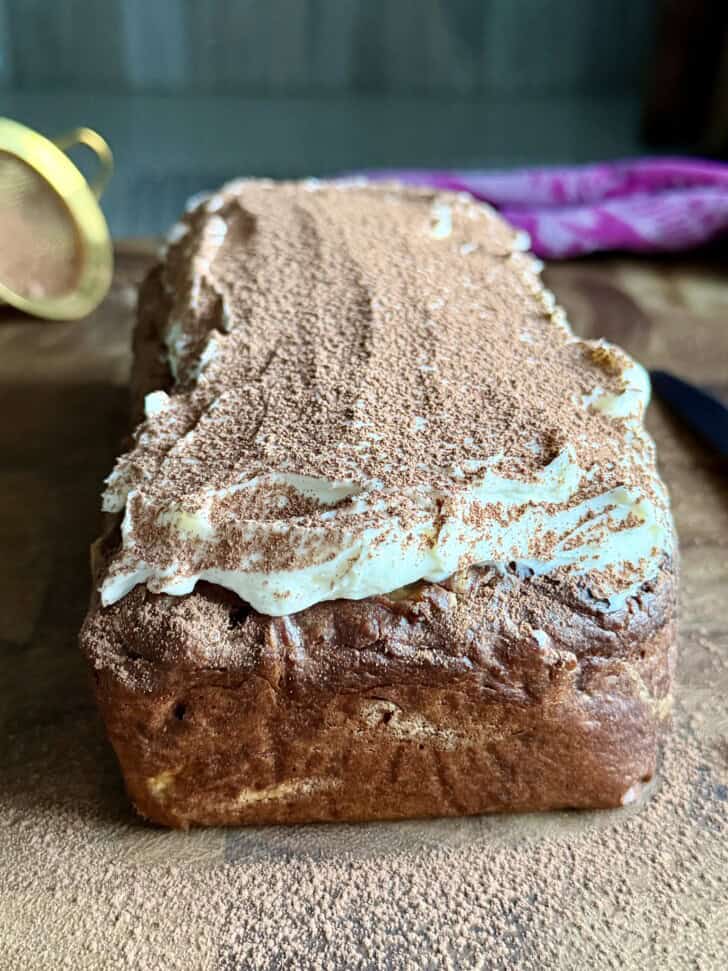 healthy tiramisu loaf