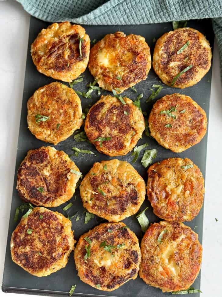 cheesy vegetable cakes