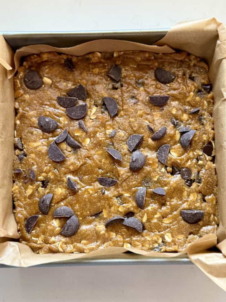 healthier cookie dough bars