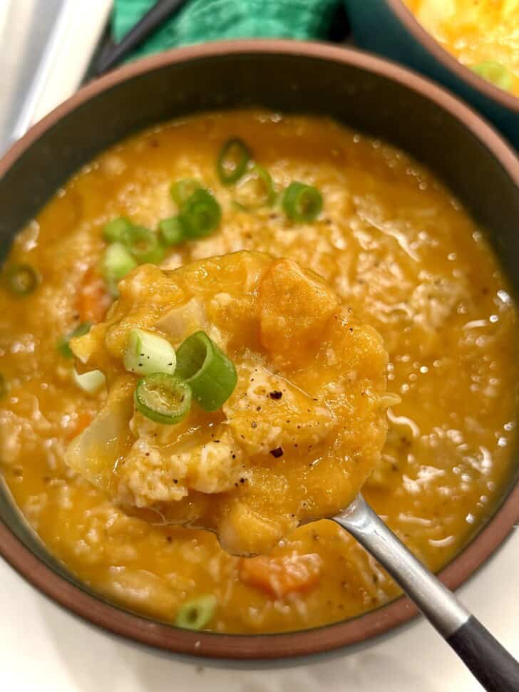 creamy cabbage white bean soup