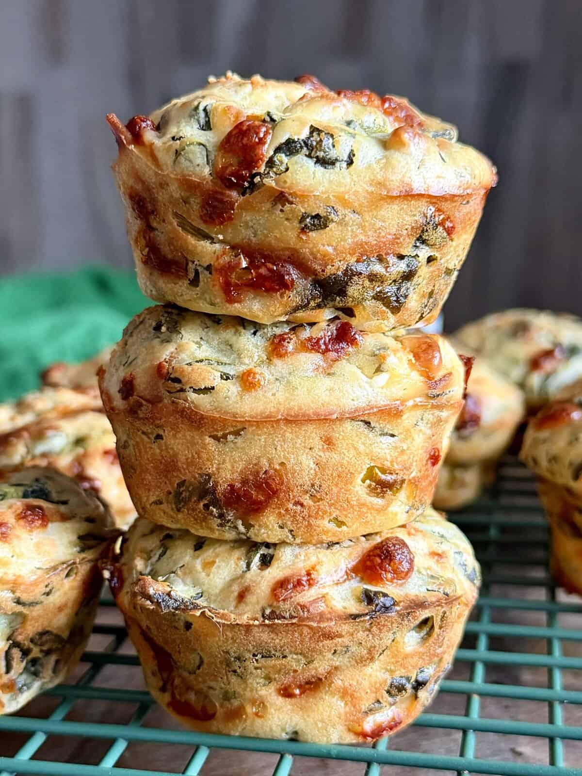 Lazy Spanakopita Muffins-image