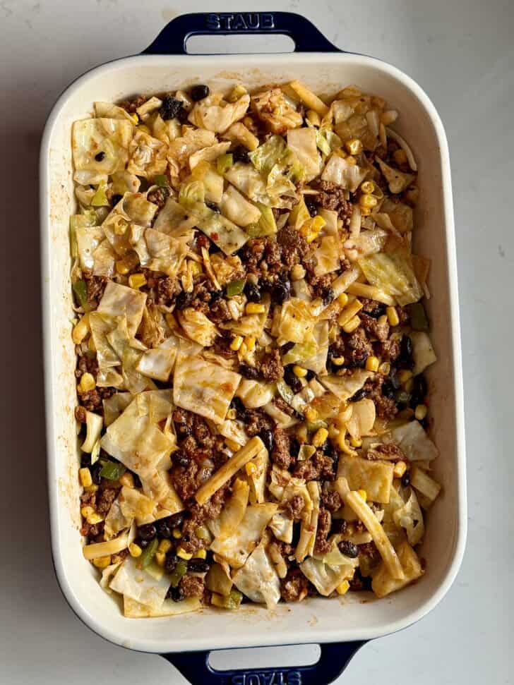 ground beef cabbage bake