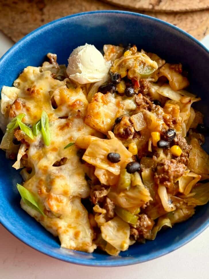 ground beef cabbage bake