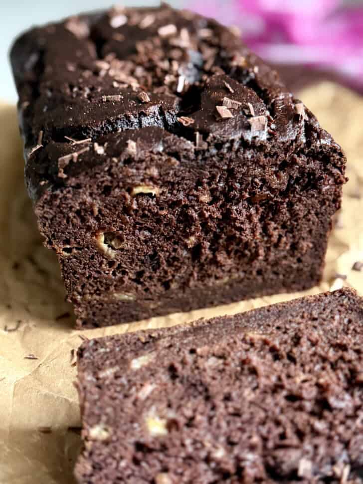 super moist chocolate banana bread