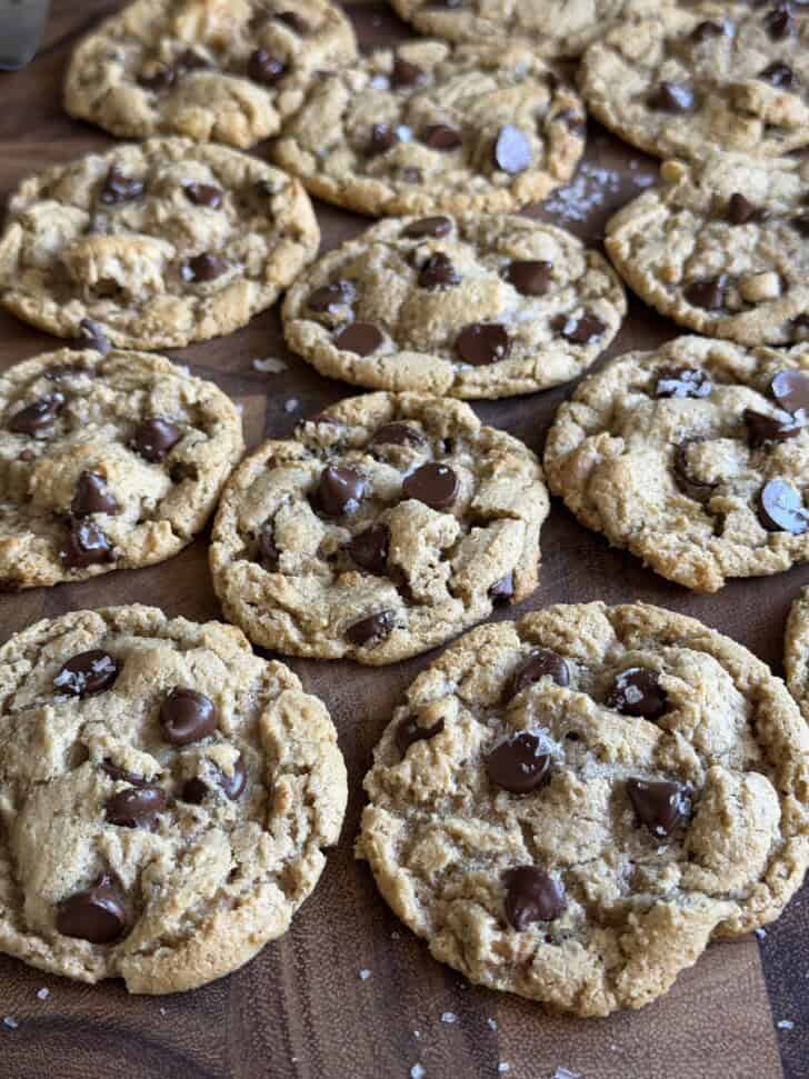 healthier chocolate chip walnut cookies