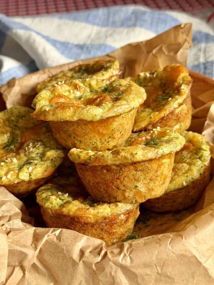 low carb broccoli muffins