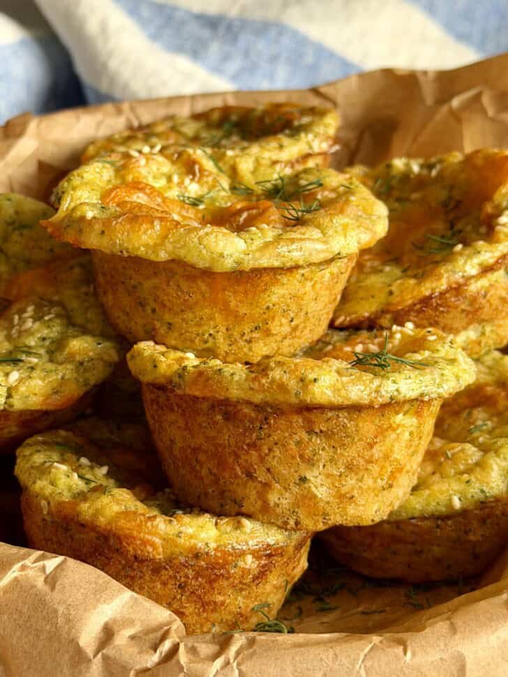 low carb broccoli muffins