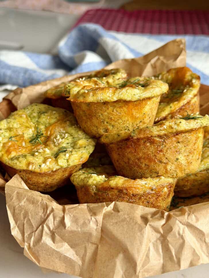 low carb broccoli muffins