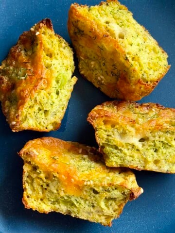 low carb broccoli muffins