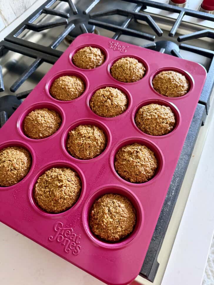 healthy carrot cake muffins
