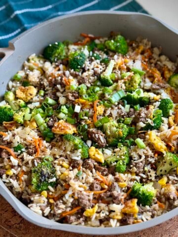easy ground beef fried rice