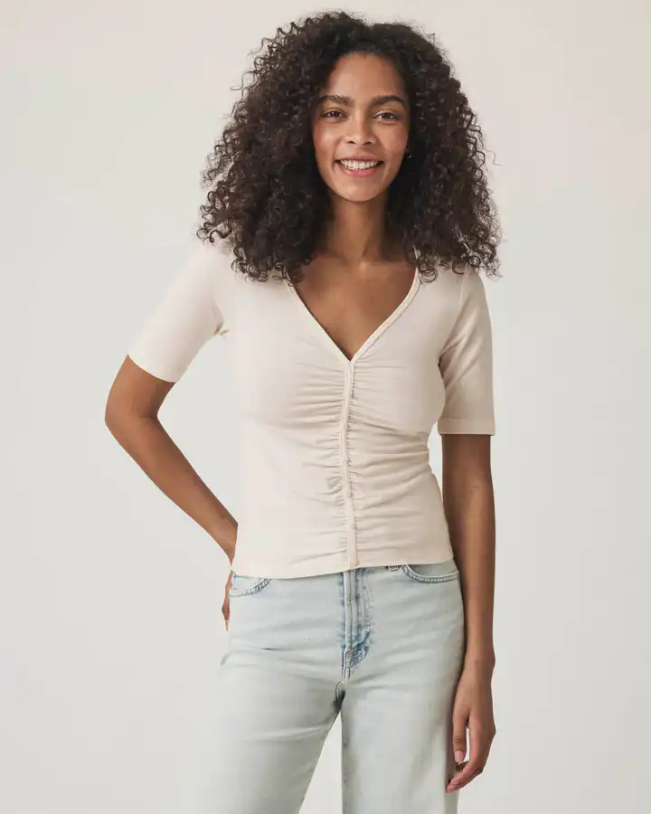 Splendid Yasmina Ruched Tee