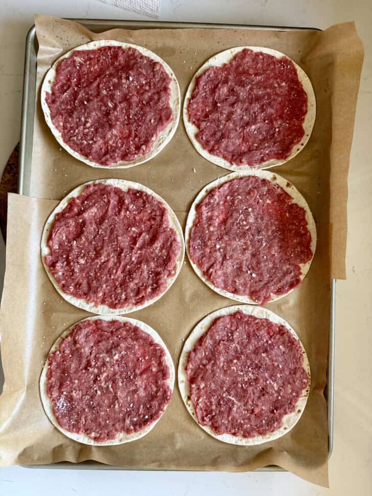 easy smashed cheeseburger tacos