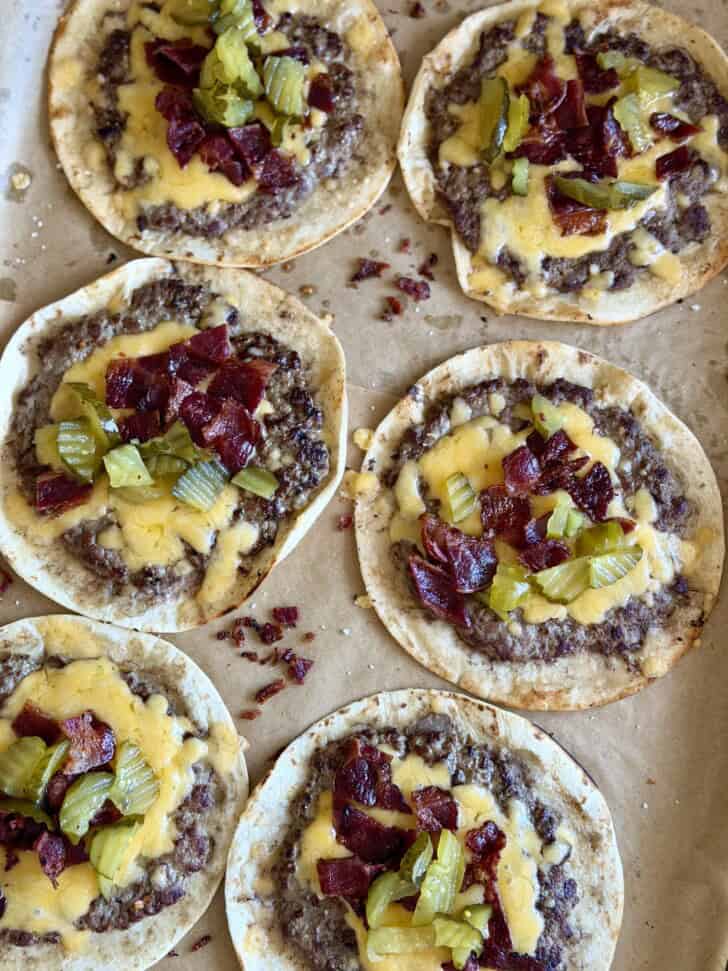 easy smashed cheeseburger tacos