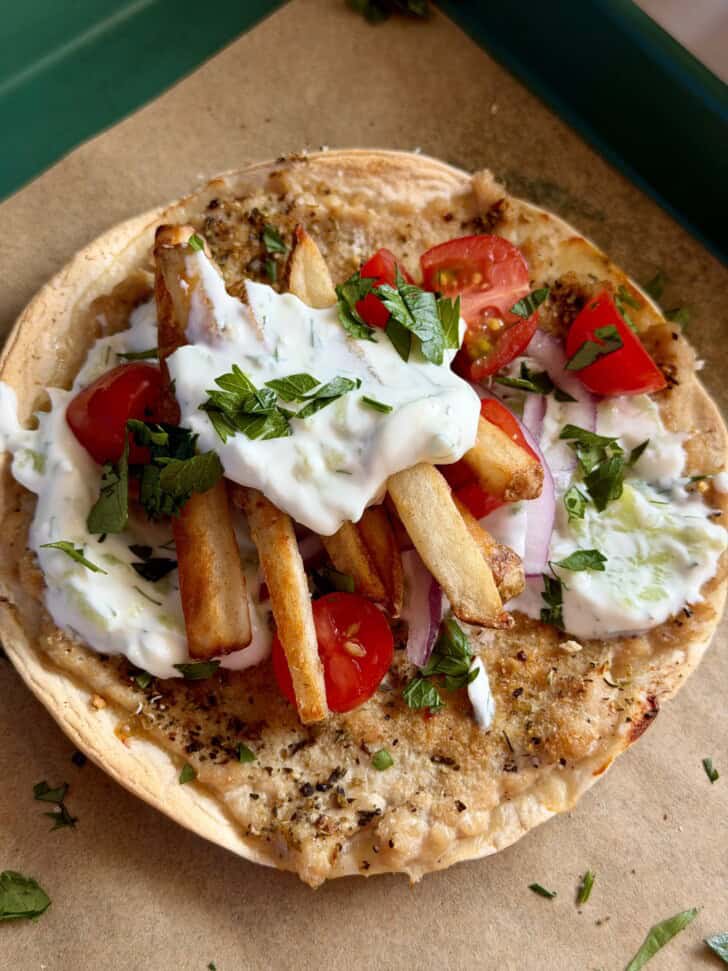 easy smashed chicken gyros