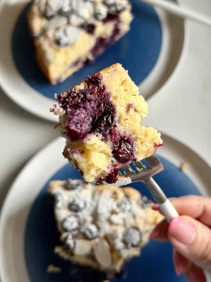 lemon blueberry ricotta cake