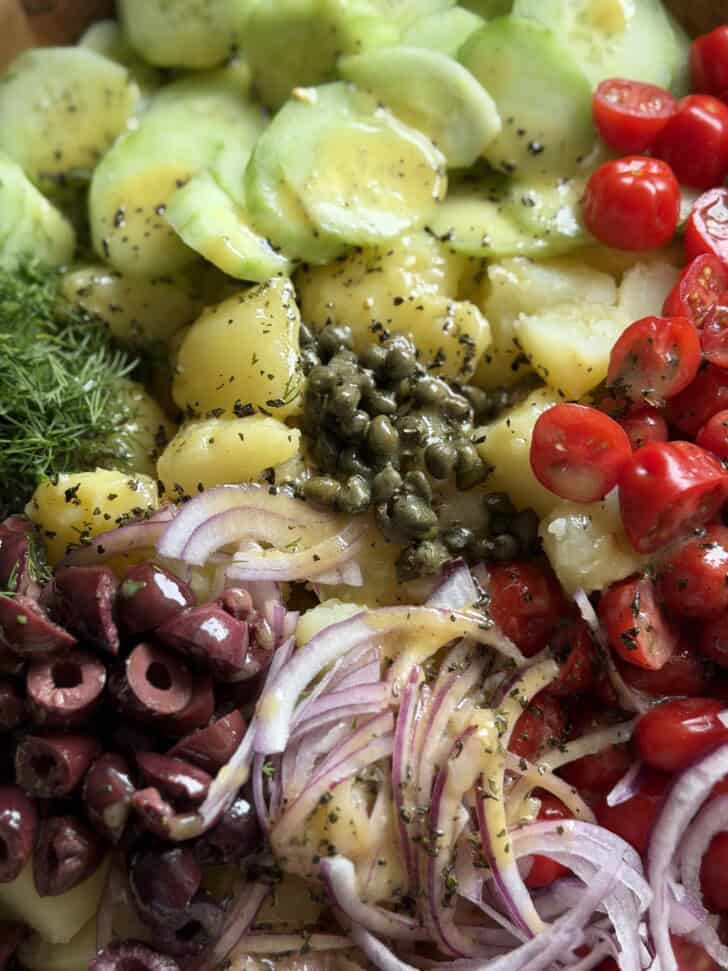 mediterranean potato salad