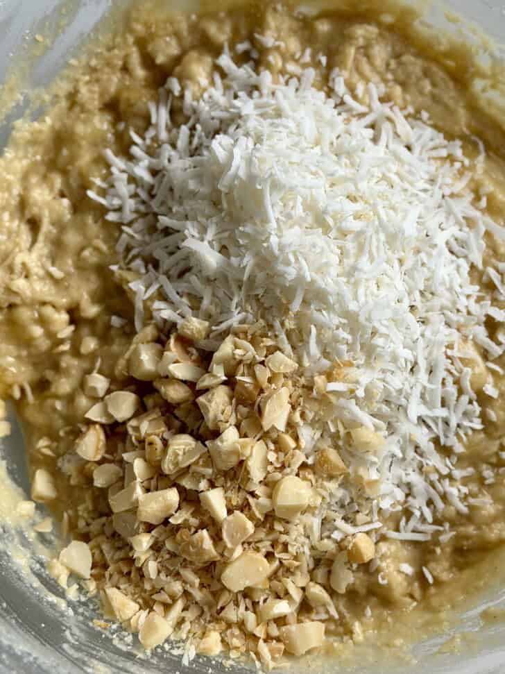 coconut cream banana bread