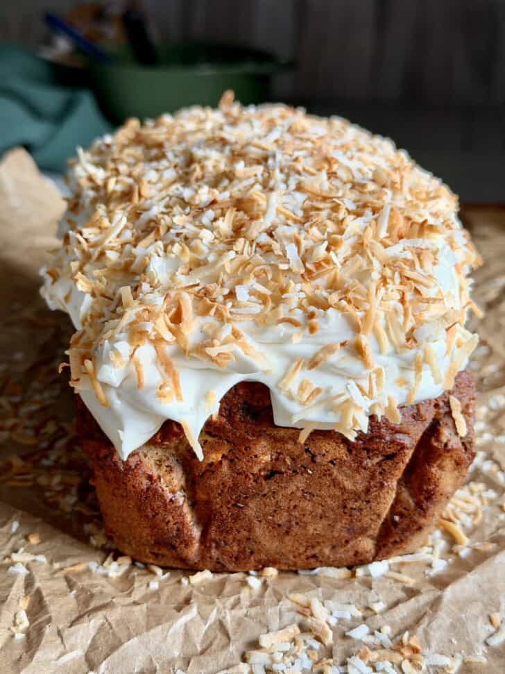 coconut cream banana bread