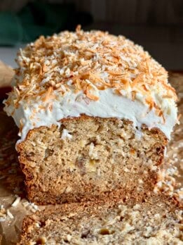 coconut cream banana bread
