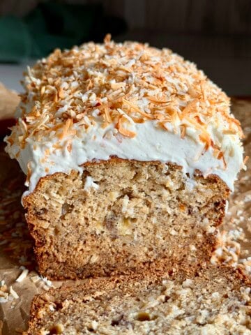coconut cream banana bread