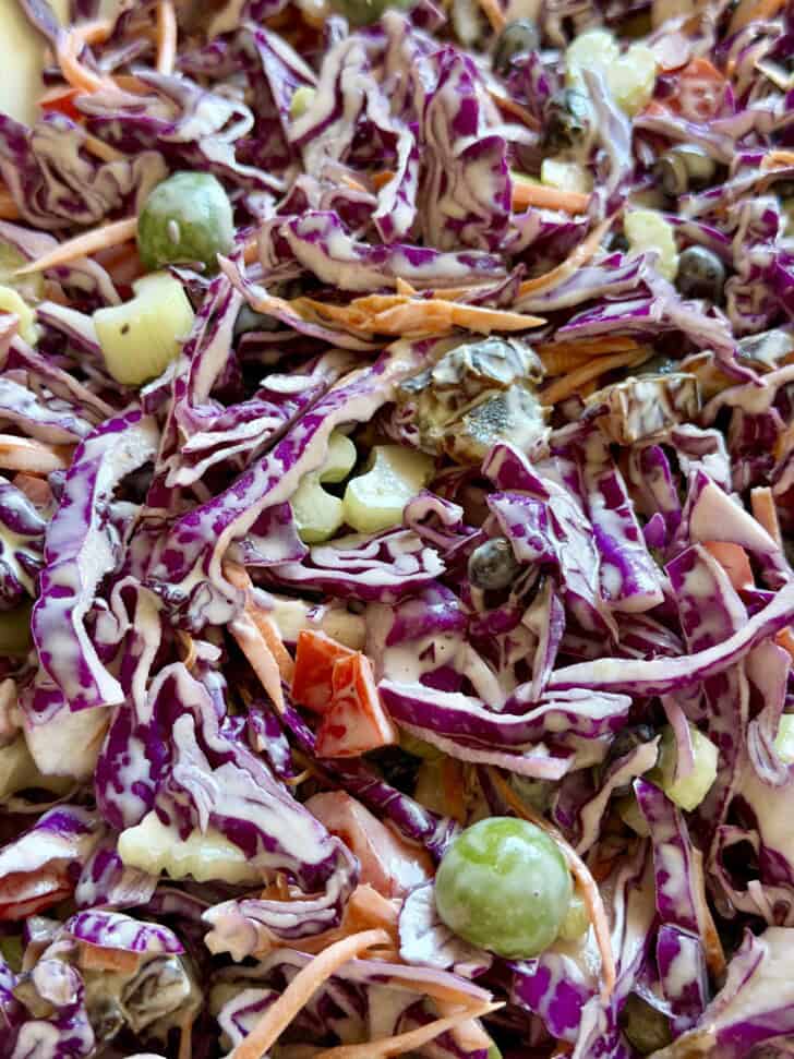 cowboy caviar cabbage slaw