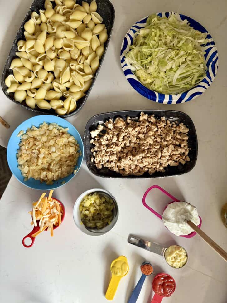 healthier big mac pasta salad