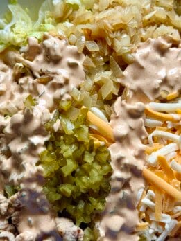 healthier big mac pasta salad