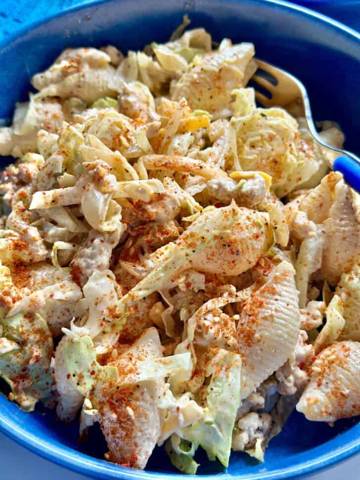healthier big mac pasta salad