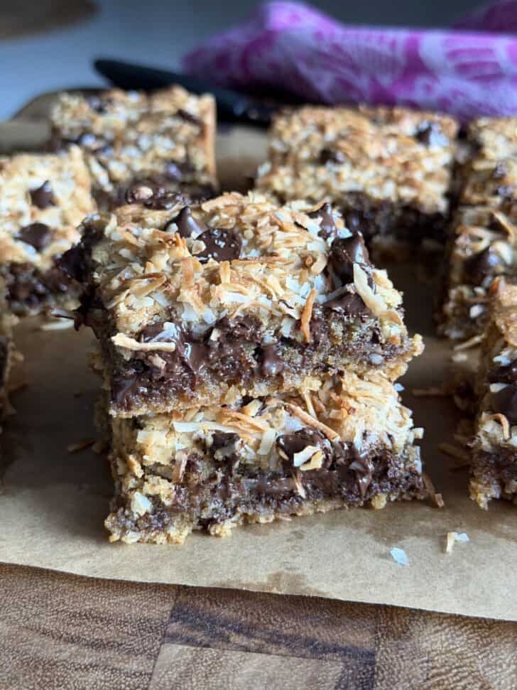 healthier coconut cookie bars