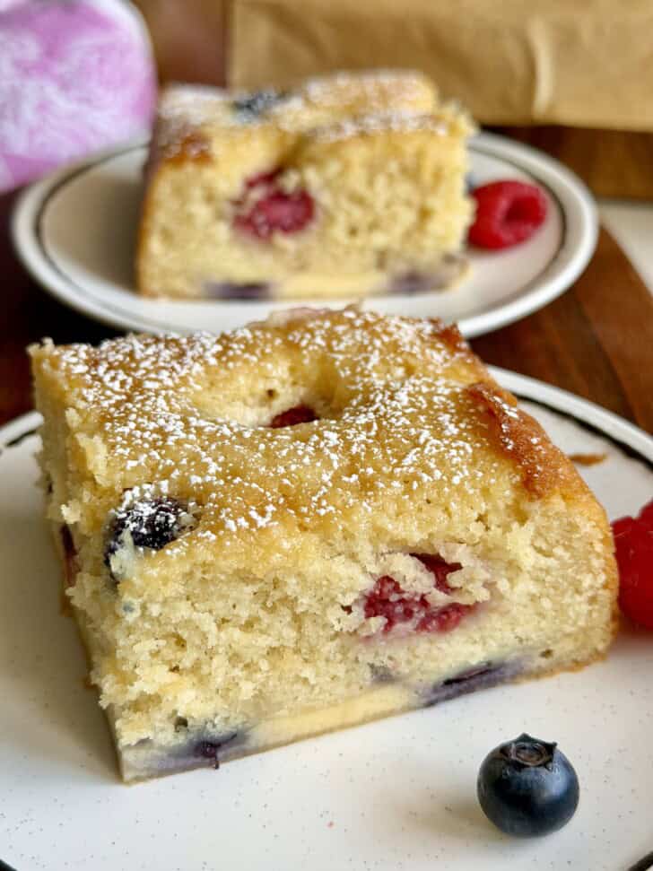 easy berry ricotta cheese cake